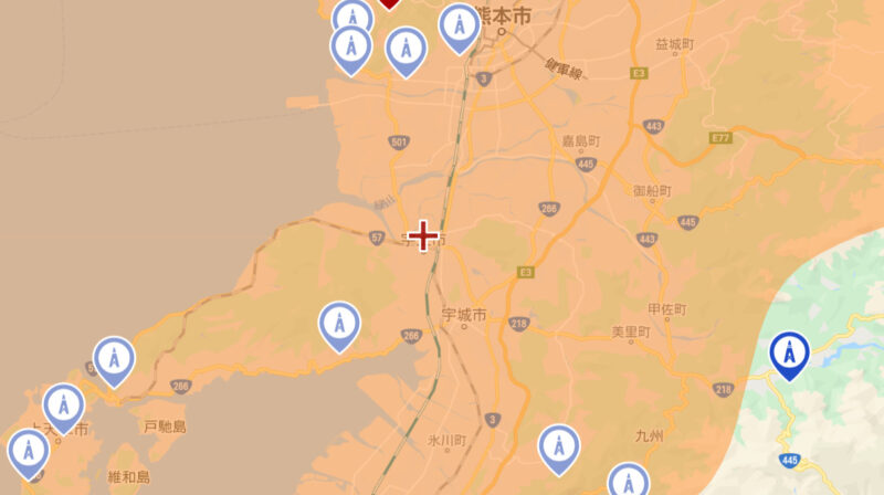 宇土市の地デジの電波