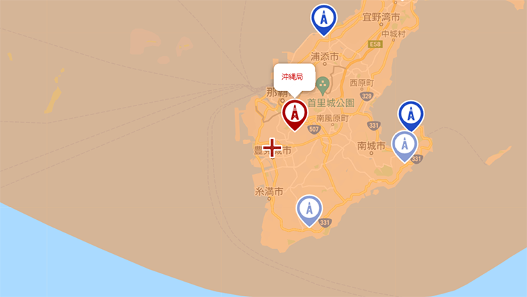 豊見城市の地デジの電波