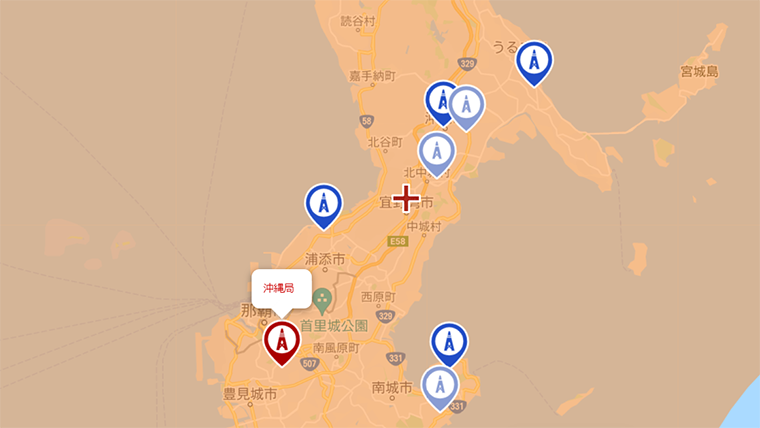 宜野湾市の地デジの電波