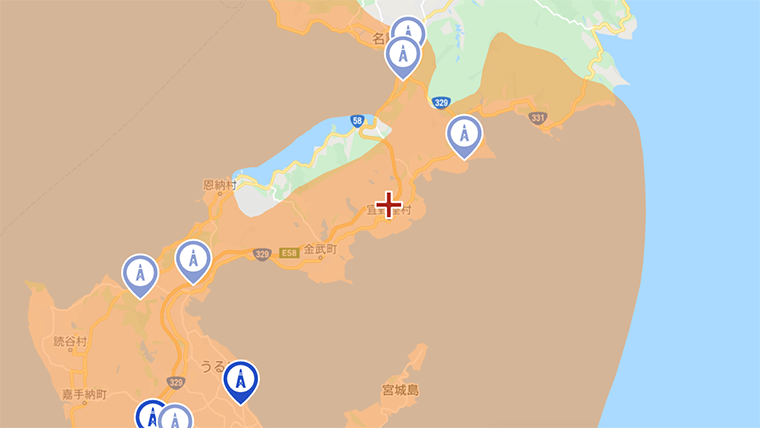 宜野座村の地デジの電波