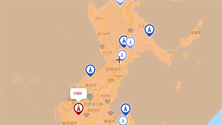 北中城村の地デジの電波