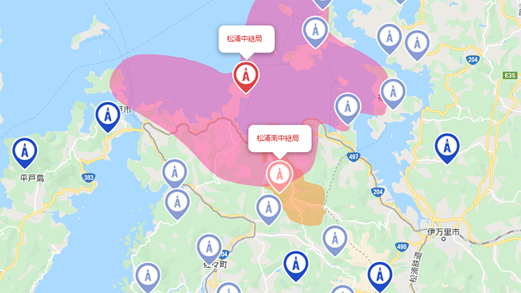 松浦市の地デジの電波