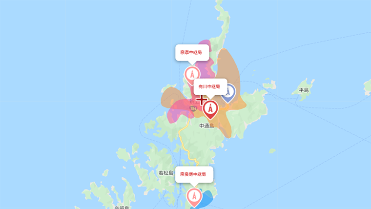 新上五島町の地デジの電波