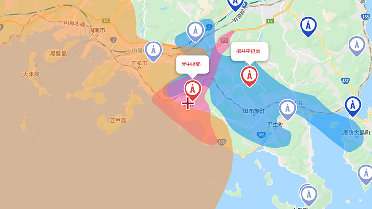 光市の地デジの電波