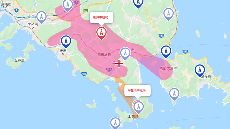 平生町の地デジの電波