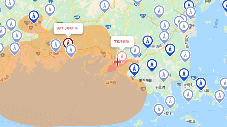 下松市の地デジの電波