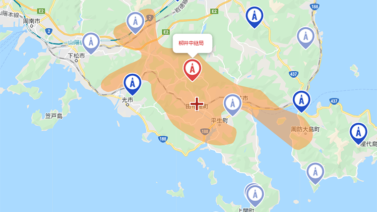 田布施町の地デジの電波