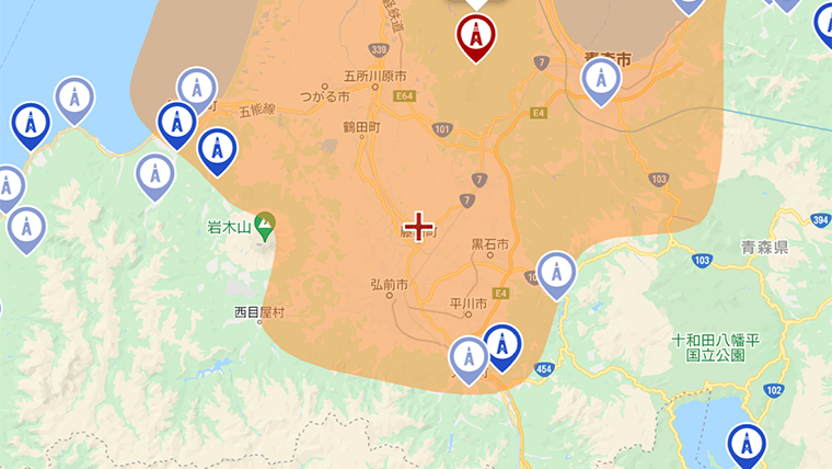 藤崎町の地デジの電波