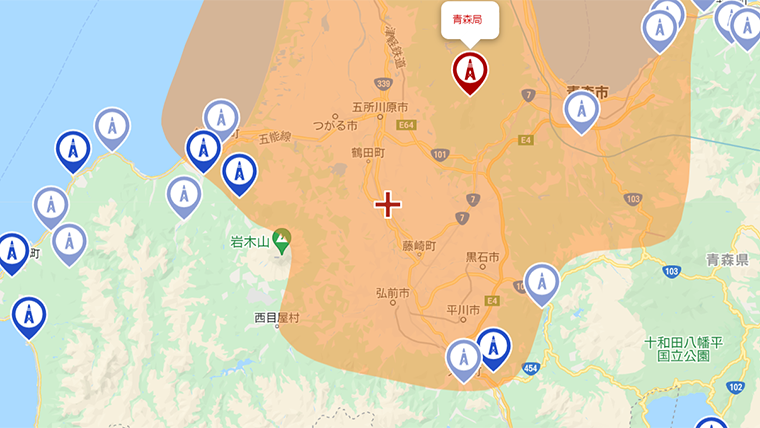 板柳町の地デジの電波