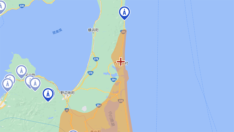 六ヶ所村の地デジの電波