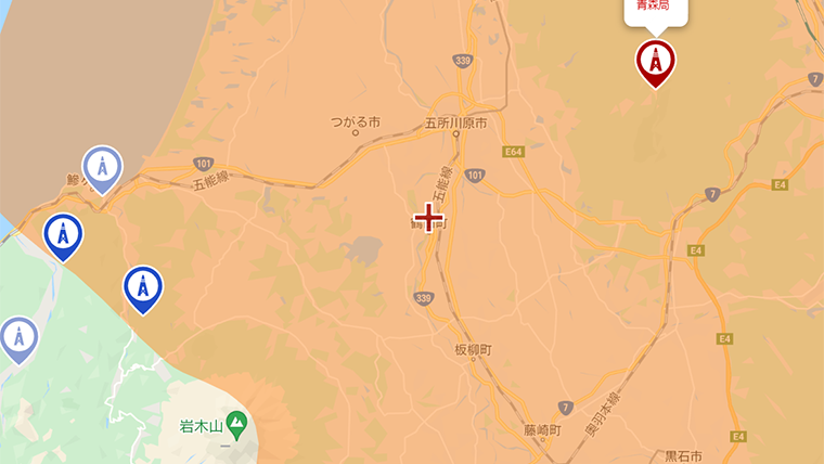 鶴田町の地デジの電波