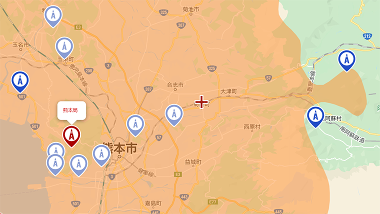 菊陽町の地デジの電波