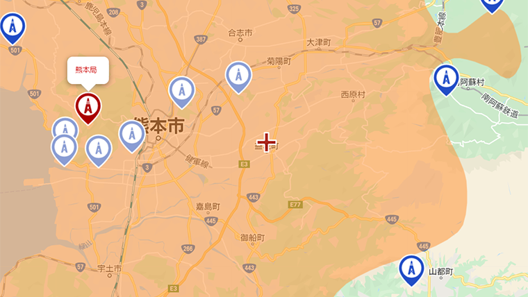 益城町の地デジの電波