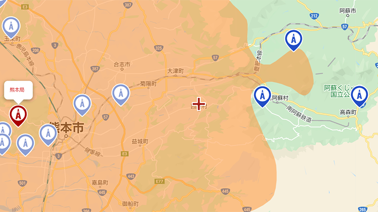 西原村の地デジの電波