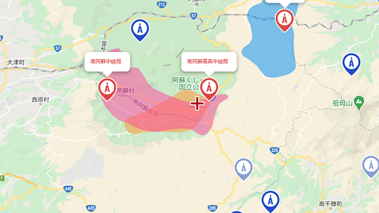 高森町の地デジの電波