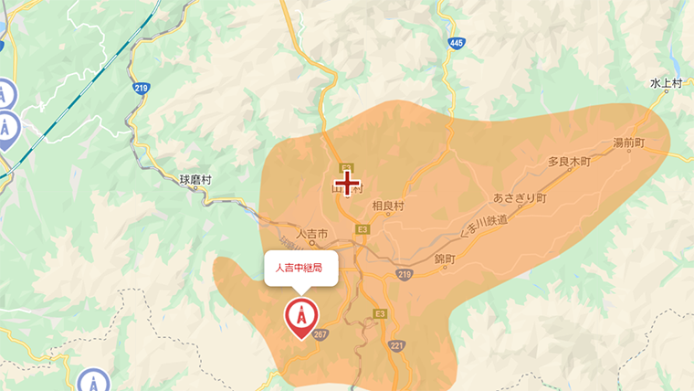 山江村の地デジの電波