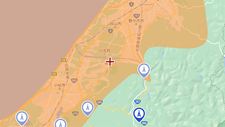 能美市の地デジの電波