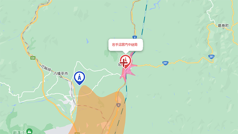 岩手町の地デジの電波