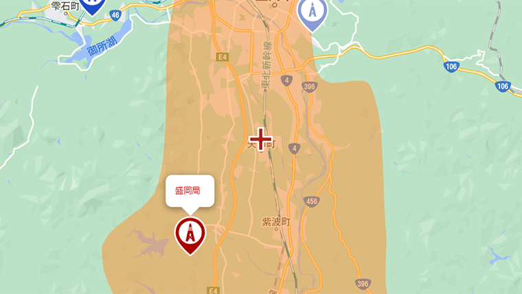 矢巾町の地デジの電波