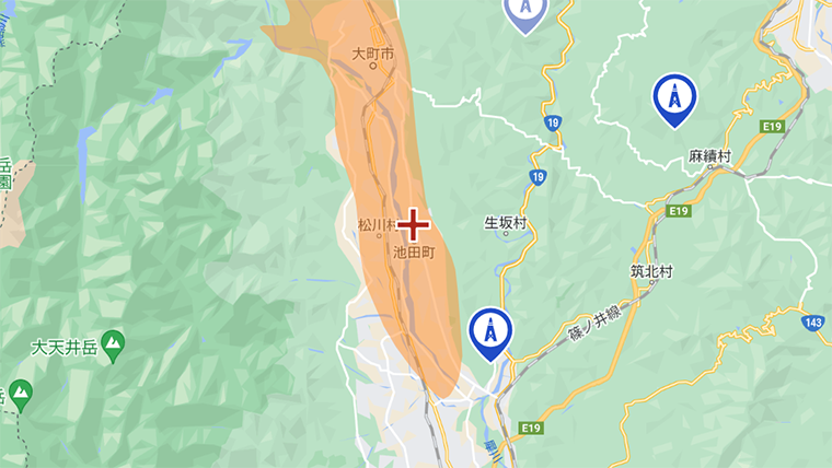 池田町の地デジの電波