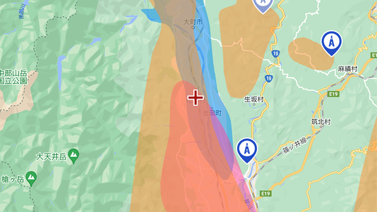 松川村の地デジの電波