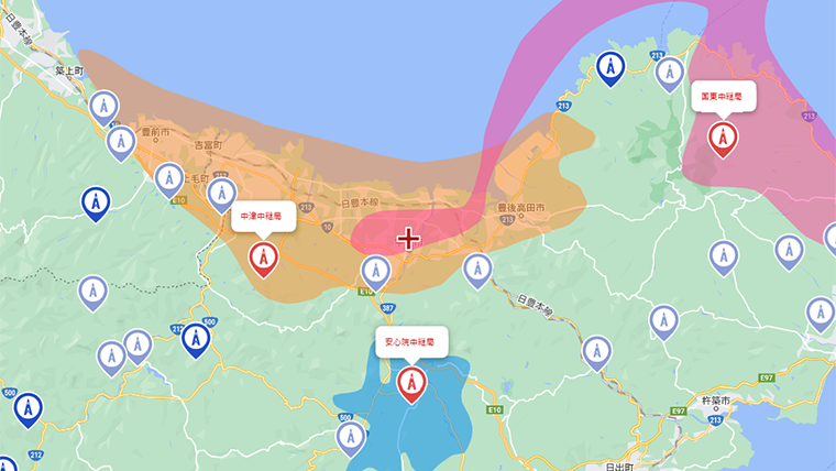 宇佐市の地デジの電波
