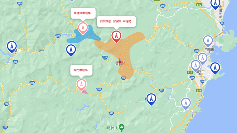 美郷町の地デジの電波