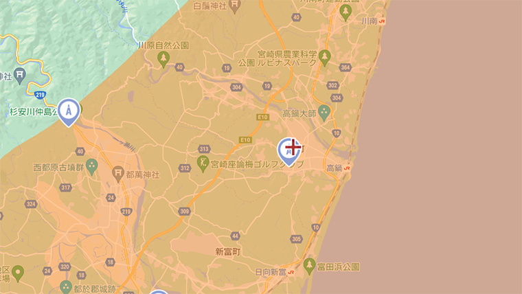 高鍋町の地デジの電波