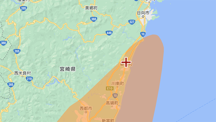 都農町の地デジの電波