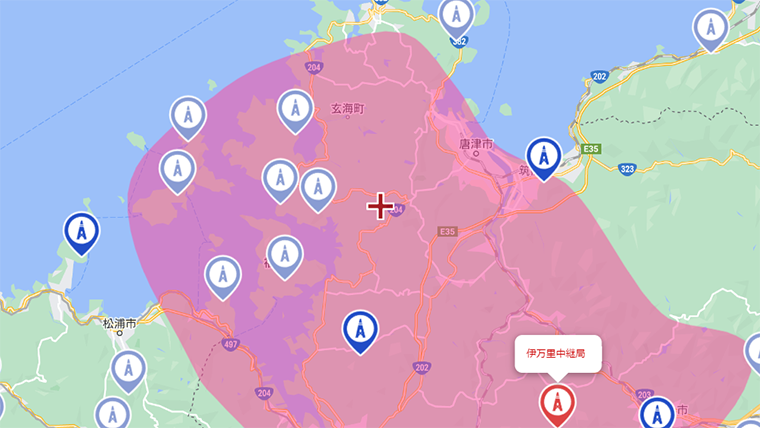 玄海町の地デジの電波