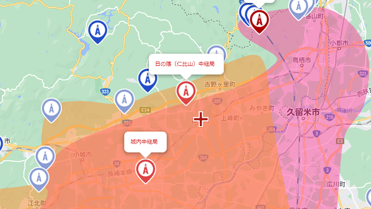 神埼市の地デジの電波
