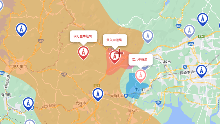 多久市の地デジの電波