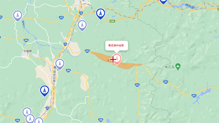 東成瀬村の地デジの電波