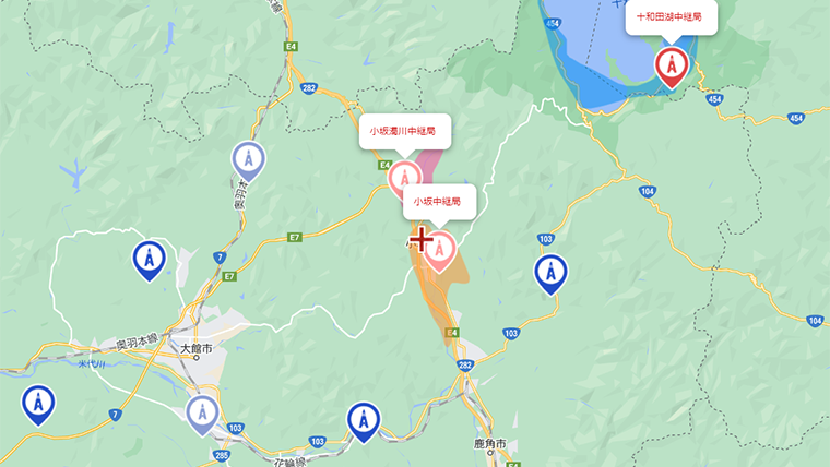 小坂町の地デジの電波