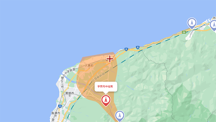 朝日町の地デジの電波