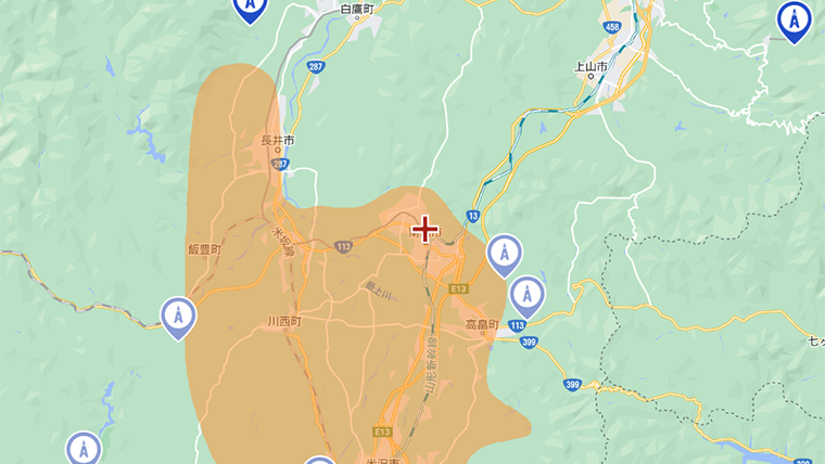 南陽市の地デジの電波