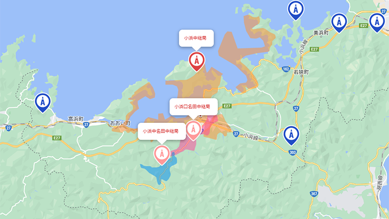小浜市の地デジの電波