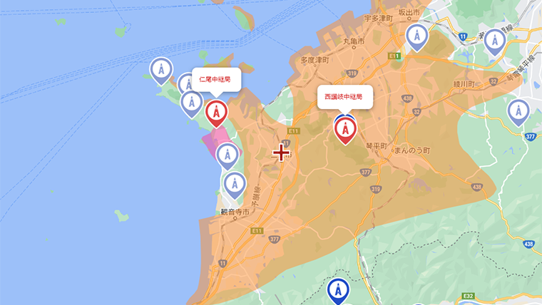三豊市の地デジの電波