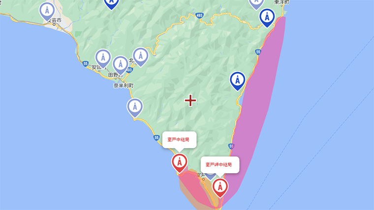 室戸市の地デジの電波