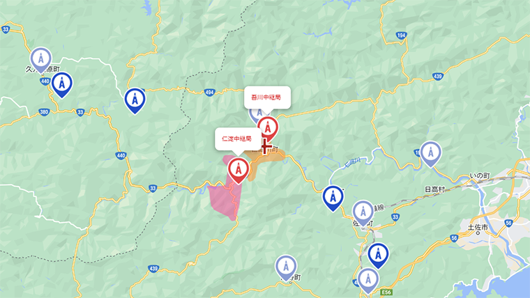 仁淀川町の地デジの電波