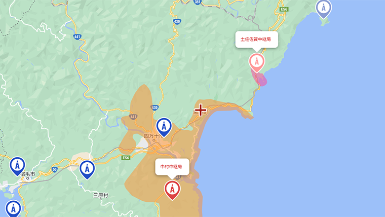 黒潮町の地デジの電波