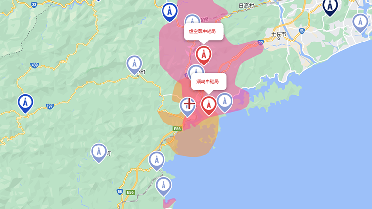 須崎市の地デジの電波