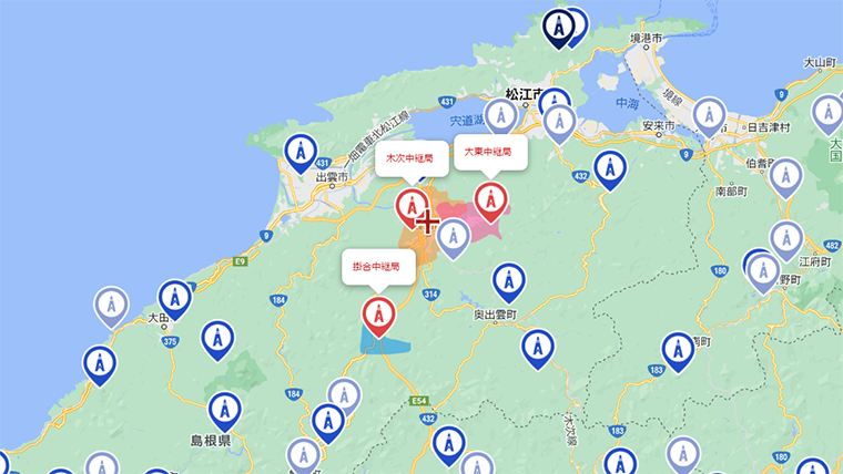 雲南市の地デジの電波
