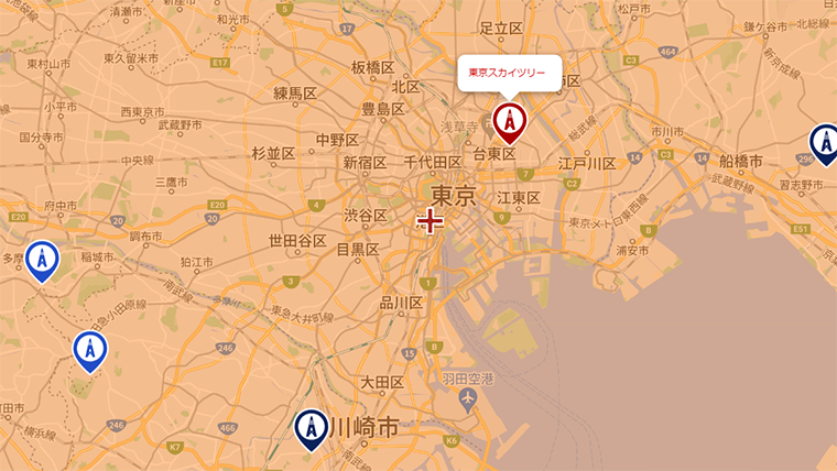 港区の地デジの電波