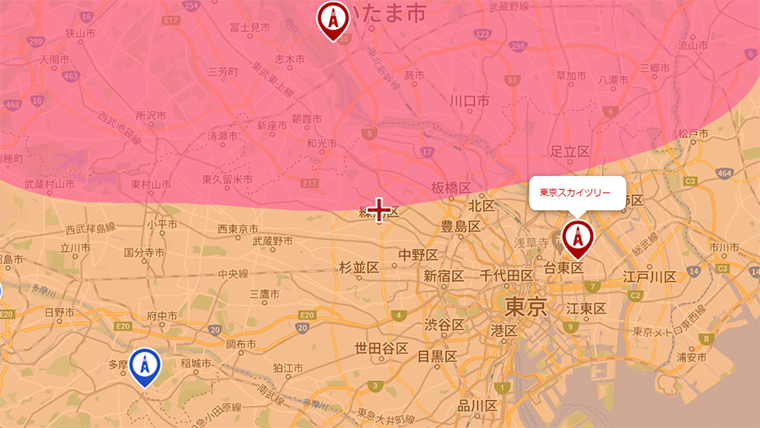 練馬区の地デジの電波