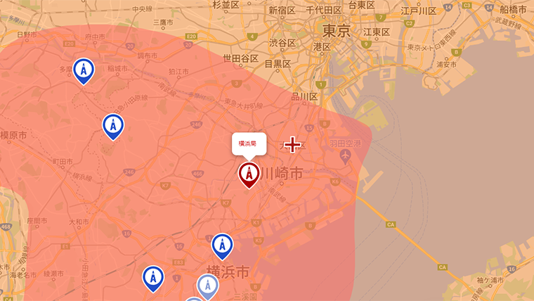 大田区の地デジの電波