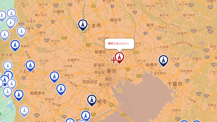 台東区の地デジの電波